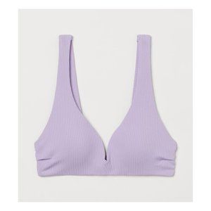 H&M Push Up Bikini Top | Adjustable Straps | Lavender | Size 12